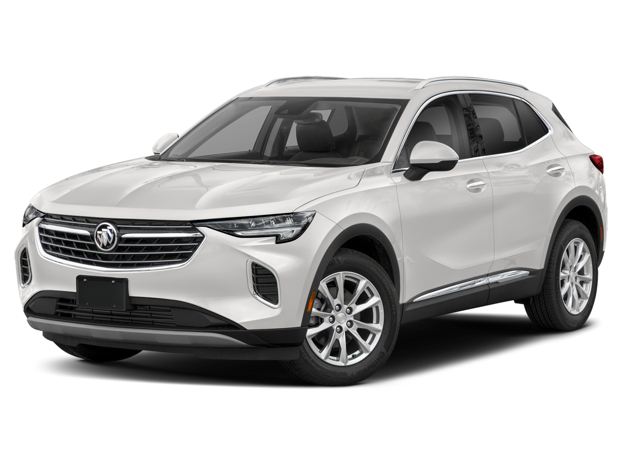 2023 Buick Envision Essence in Summit White — front three-quarter view