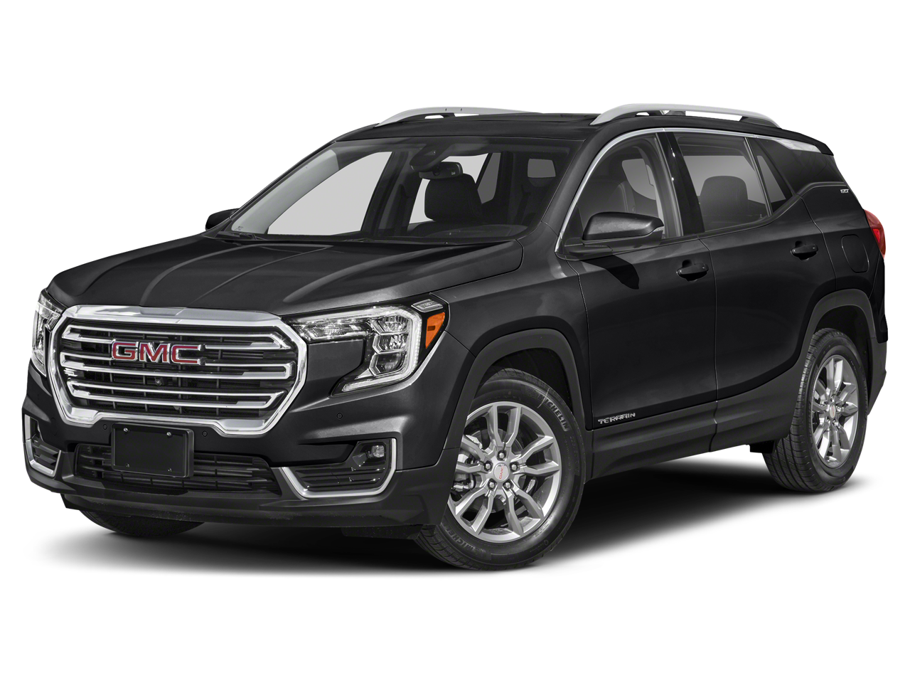 2024 GMC Terrain SLE in Summit White — front three-quarter view