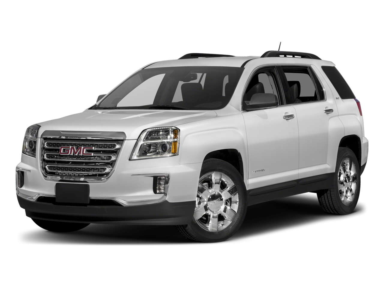 2017 GMC Terrain SLT in Dark Sapphire Blue Metallic — front three-quarter view