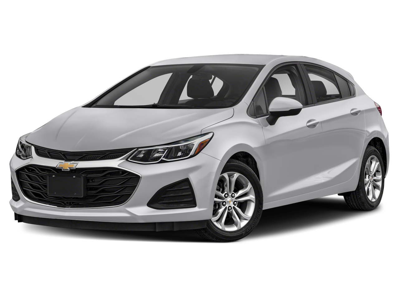 2019 Chevrolet Cruze LT in Summit White — front three-quarter view
